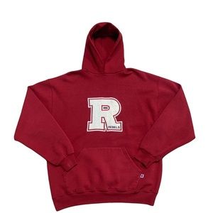 Vintage 90s Rebels Patched Russell Athletic Hoodie